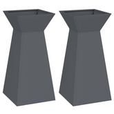 Donica słupowa 2 pcs Antracyt 35 x 35 x 73 cm