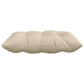 Poduszki na siedziska 4 pcs Kremowy 40 x 40 x 6 cm tkanina