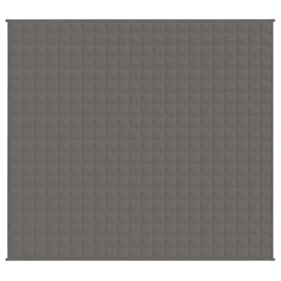 Koc obciążeniowy, szary, 200x220 cm, 13 kg, tkanina