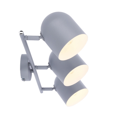 Lampa ścienna candellux azuro 93-63229 listwa e27 szary mat