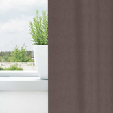 Firany blackout z kółkami 2 pcs Ciemny brąz 225 x 140 cm