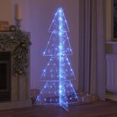 Choinka z 160 diodami LED Niebieski 150 cm Akryl