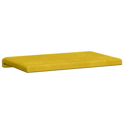 Poduszka na ławkę Welur żółty Głębokość 35 cm