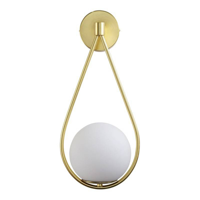 Kinkiet Złoty Kula Mleczna E14 50cm Abruzzo Alice