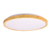 Plafon LED biały + drewniany 24W 4000K lampa Gandava Candellux 14-75253