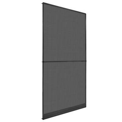 Screen na owady z zawiasami Antracytowy i czarny 120 x 240 cm