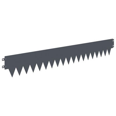 Krawężnik do trawnika 10 szt. 103 x 15 cm Stal antracytowy
