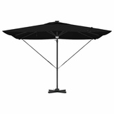 Parasol Roma Czarny 286 x 284 x 270 cm Aluminium i Poliester