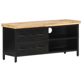 vidaXL Szafka pod TV, 90x30x41 cm, surowe drewno mango