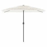 Parasol ogrodowy na stalowym słupku, biały, 300x200x250 cm