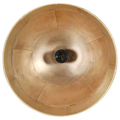 Industrialna lampa wisząca, 25 W, mosiężna, okrągła, 31 cm, E27