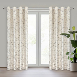 Zasłona Carmela jasnobeżowa 140x250