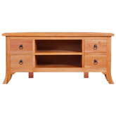 vidaXL Szafka pod TV, 100x40x45 cm, lite drewno mahoniowe