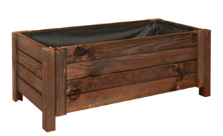 Donica drewniana ciemny brąz W30/S79/D39/2