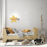Kinkiet LED 5W dla dziecka żółto-szary gwiazdka Star Candellux 21-75611