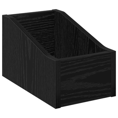 Pudełko na płyty LP 2 szt. Czarny dąb 18 x 32 x 18 cm