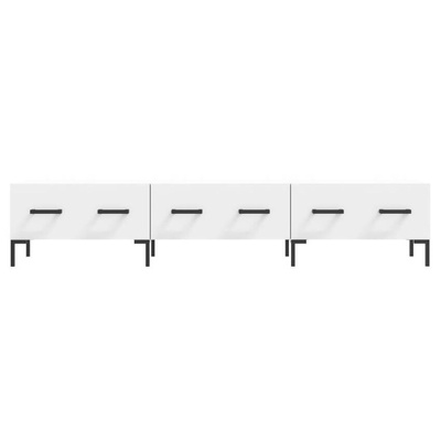 vidaXL Szafka pod TV, biała, 150x36x30 cm, materiał drewnopochodny wariant 7