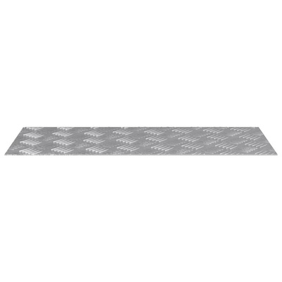 Stopień Prostokątny 4 pcs Srebrny 70 x 30 cm Aluminium