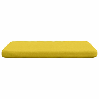 Poduszki na siedziska 4 pcs Jasnożółty 40 x 40 x 3 cm tkanina