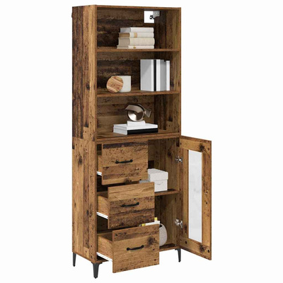 Highboard Stare drewno 69,5 x 34 x 180 cm Drewno inżynieryjne