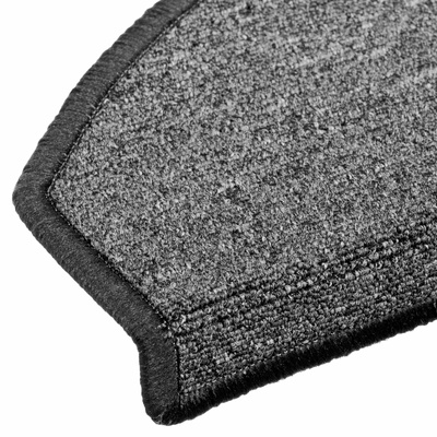 Samoprzylepne maty na schody Półokrąg 15 pcs ciemnoszary