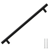 Uchwyty do szafek, 5 szt., czarne, 224 mm, stal nierdzewna