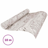 Tapeta 3D z kamieniem kremowy 10 x 0,53 m Tkanina nienałożona