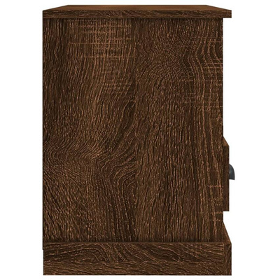 vidaXL Szafka pod TV, brązowy dąb, 80x35x50cm, materiał drewnopochodny