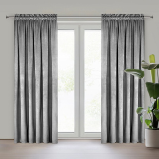 Zasłona Pierre szara 140x300