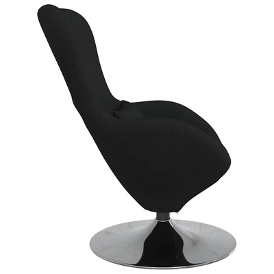 Fotel jajo Czarny 63 x 73 x 90 cm tkanina