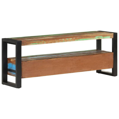 vidaXL Szafka pod TV, 120x30x45 cm, lite drewno z odzysku