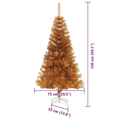 Choinka złoty 150 cm PET