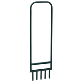 Aerator do trawnika, z 5 pustymi zębami, zielony, malowana stal