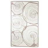 Esschert Design Dywan zewnętrzny, 240x150 cm, wzór z przekrojem drzewa