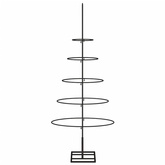 vidaXL Metalowa choinka świąteczna, do dekoracji, czarna, 90 cm wariant 5