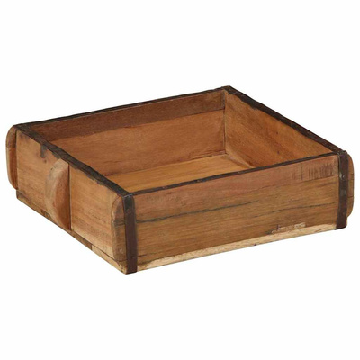 Taca 2 pcs Brązowy 29 x 31 x 10 cm Lite Drewno Recyklingowe