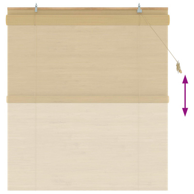 Roleta naturalny 130 x 160 cm Bambus