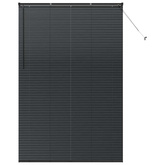 Żaluzje weneckie Czarny 220 x 145 cm Aluminium