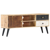 vidaXL Szafka pod TV, 115 x 30 x 47 cm, lite drewno mango