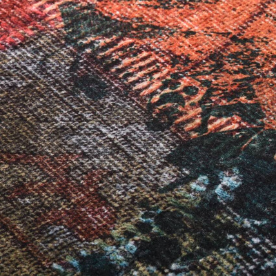 vidaXL Dywan z możliwością prania, patchwork, 80x300 cm, kolorowy