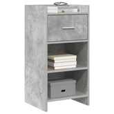 Bufet Betonowy szary 40 x 36 x 80 cm Drewno inżynieryjne