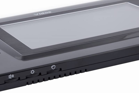 Monitor głośnomówiący czarny 7cali stacja + kamera