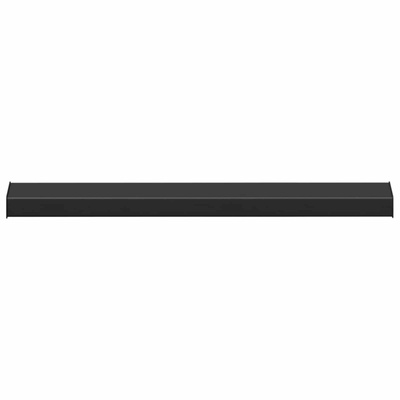 Parapet okienny Czarny z rysunkiem drewna 60 x 10 x 4,5 cm PVC