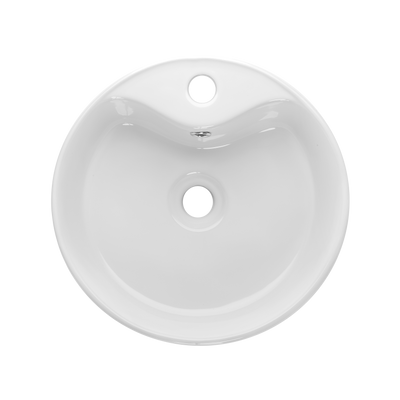 Umywalka nablatowa granada  41 cm, okrągła, z otw. na bat. CE-44-001-W Invena