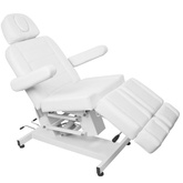 Fotel kosmetyczny elektr. Azzurro 706 pedi 1 siln. biały 109099