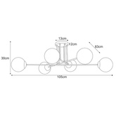 Lampa sufitowa K-5404 z serii LUMIA