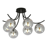 Lampa sufitowa BOSTON 6 BLACK/GRAFIT