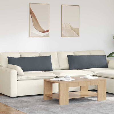 Poduszki na sofę 2 pcs Ciemnoszary 120 x 40 cm