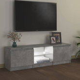 vidaXL Szafka pod TV, z oświetleniem LED, szara, 120 x 30 x 35,5 cm