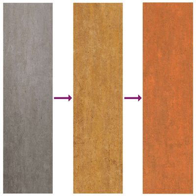 Podwyższona donica, rdzawa, 240x80x77 cm, stal kortenowska
